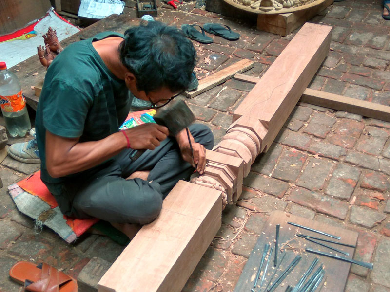 Lunchhen Nani Phalcha_Chabahal_Tangal_Patan_wood carving_reconstruction