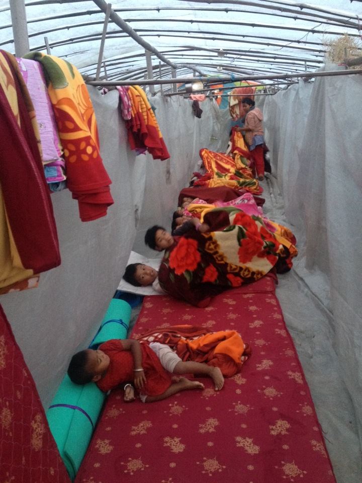 children under temporary shelter